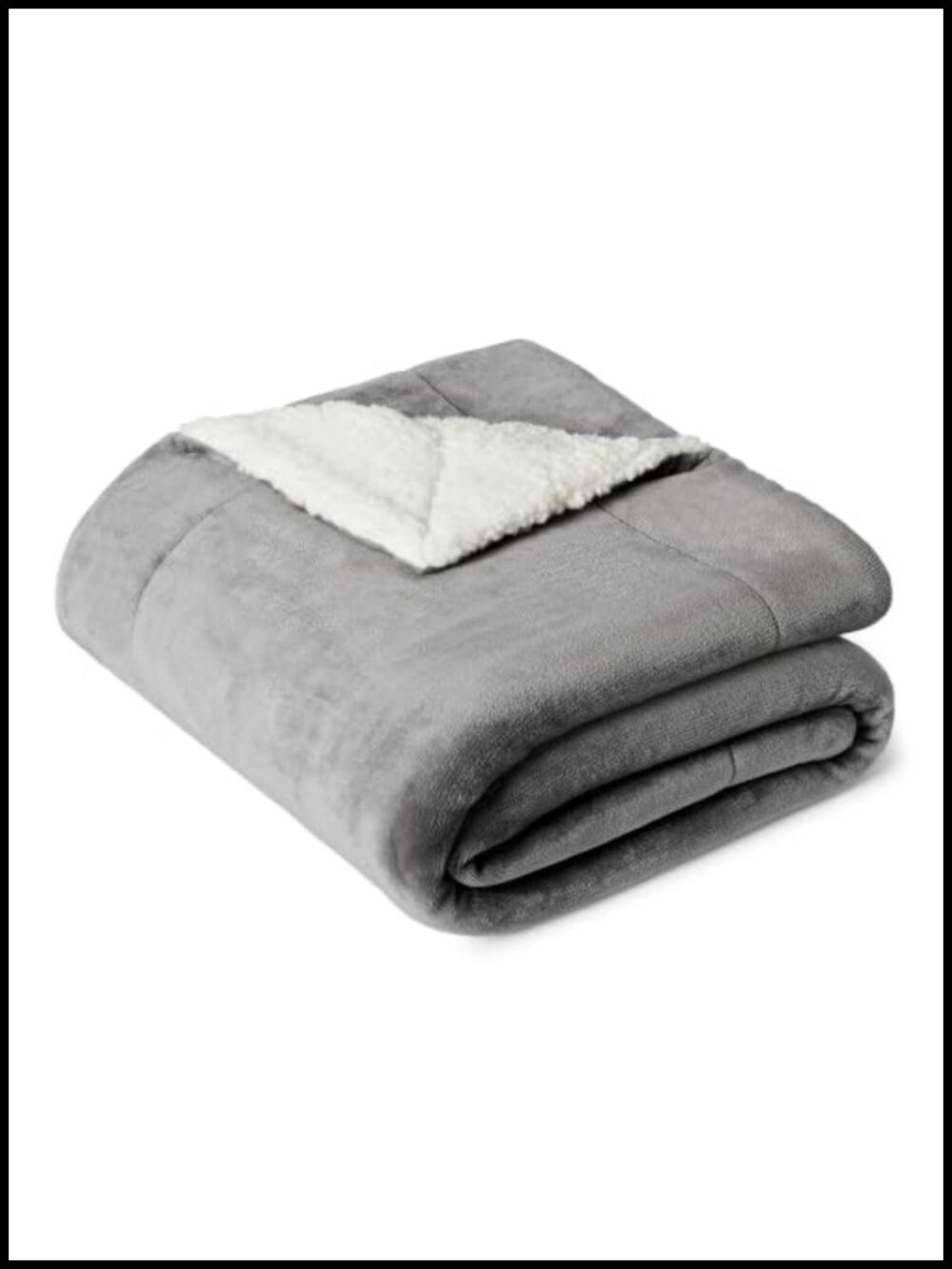 Reversible Sherpa Throw Blanket Ultra Soft Plush Cozy 50x60